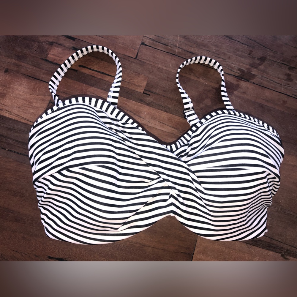 Panache Striped Bathing suit top